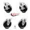 Service Caster 5 Inch Phenolic Wheel Swivel Bolt Hole Caster Set with 2 Brake SCC-BH20S514-PHR-2-TLB-2 - alternate 5
